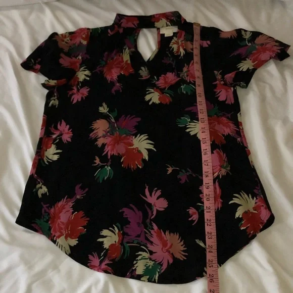 Anthropologie Maeve Bella Choker Floral Blouse Size XS - Picture 11 of 12